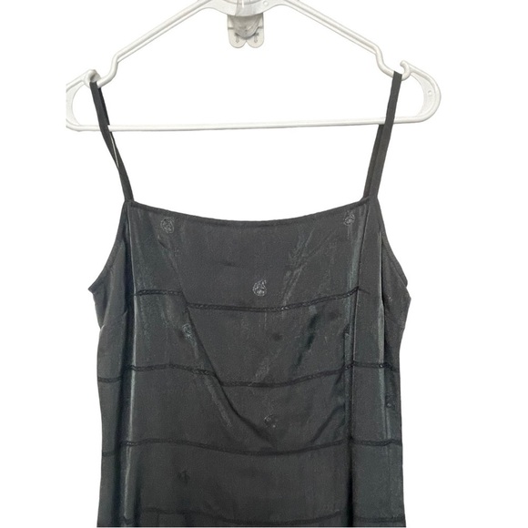 tintoretto Tomas Breton Grey Pewter Strappy Sheer Floral Maxi Party Dress, 8 - Picture 3 of 10